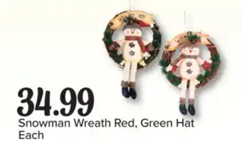 PharmaChoice Snowman Wreath Red, Green Hat offer
