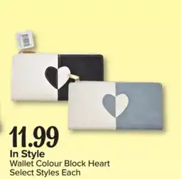 PharmaChoice In Style Wallet Colour Block Heart offer