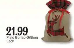 PharmaChoice Plaid Burlap Giftbag offer