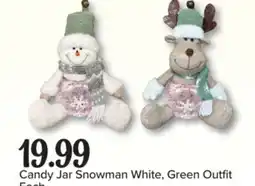 PharmaChoice Candy Jar Snowman White, Green Outfit offer