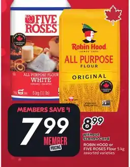 Sobeys ROBIN HOOD or FIVE ROSES Flour offer