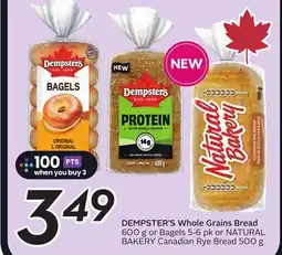 Sobeys DEMPSTER'S Whole Grains Bread offer