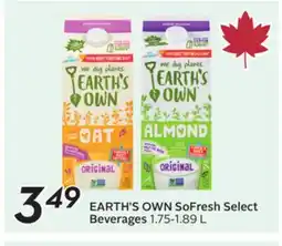 Sobeys EARTH'S OWN SoFresh Select Beverages offer