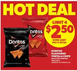 Real Canadian Superstore DORITOS FLAVOURED TORTILLA CHIPS, 210/235 G offer