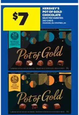Real Canadian Superstore HERSHEY'S POT OF GOLD CHOCOLATE, 243-245 G offer