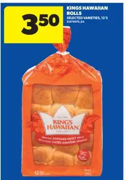 Real Canadian Superstore KINGS HAWAIIAN ROLLS, 12' S offer
