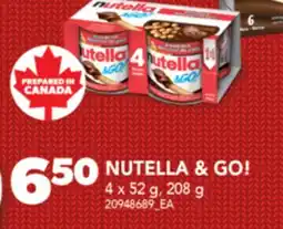 Real Canadian Superstore NUTELLA & GO!, 4 x 52 g, 208 g offer