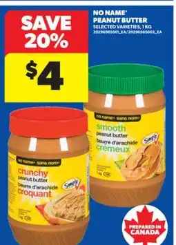 Real Canadian Superstore NO NAME PEANUT BUTTER, 1 KG offer