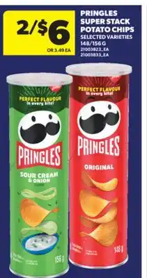 Real Canadian Superstore PRINGLES SUPER STACK POTATO CHIPS, 148/156 G offer