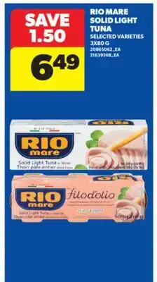 Real Canadian Superstore RIO MARE SOLID LIGHT TUNA, 3X80 G offer