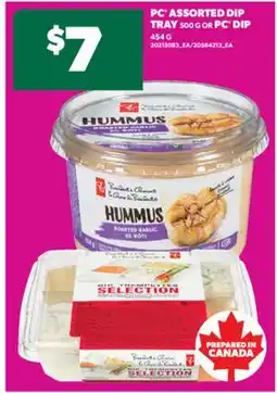 Real Canadian Superstore PC ASSORTED DIP TRAY, 500 G OR PC DIP, 454 G offer