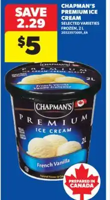 Real Canadian Superstore CHAPMAN'S PREMIUM ICE CREAM, 2 L offer
