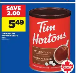 Real Canadian Superstore TIM HORTONS HOT CHOCOLATE, 500 G offer