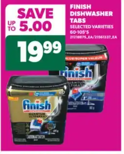 Real Canadian Superstore FINISH DISHWASHER TABS, 60-105' S offer