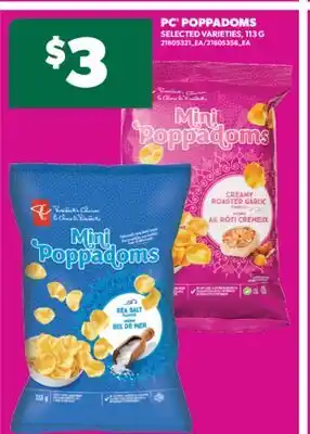 Real Canadian Superstore PC POPPADOMS, 113 G offer