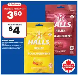 Real Canadian Superstore HALLS BAGS offer