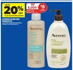 Real Canadian Superstore AVEENO SKINCARE PRODUCTS offer