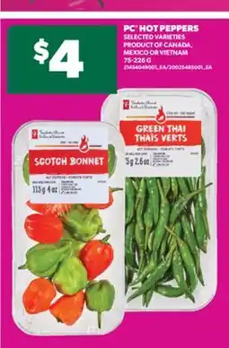 Real Canadian Superstore PC HOT PEPPERS, 75-226 G offer