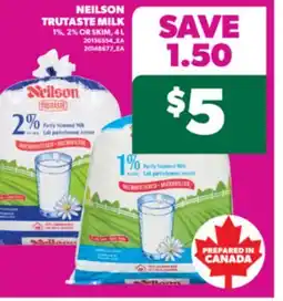 Real Canadian Superstore NEILSON TRUTASTE MILK, 4 L offer