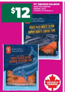 Real Canadian Superstore PC SMOKED SALMON, 125 G offer