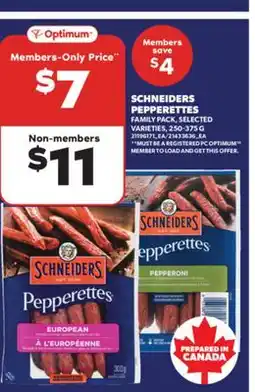 Real Canadian Superstore SCHNEIDERS PEPPERETTES, 250-375 G offer