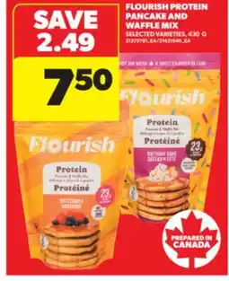 Real Canadian Superstore FLOURISH PROTEIN PANCAKE AND WAFFLE MIX, 430 G offer
