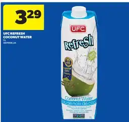 Real Canadian Superstore UFC REFRESH COCONUT WATER, 1 L offer