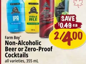 Farm Boy Farm Boy Non-Alcoholic Beer or Zero-Proof Cocktails offer