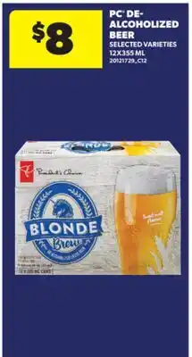 Real Canadian Superstore PC DE-ALCOHOLIZED BEER, 12X355 ML offer
