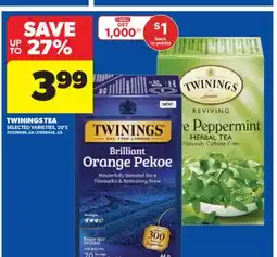 Real Canadian Superstore TWININGS TEA, 20' S offer