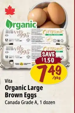Farm Boy Vita Organic Large Brown Eggs offer