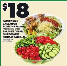 Independent Grocer FAMILY SIZE CAESAR OR ROMAINE SALAD offer