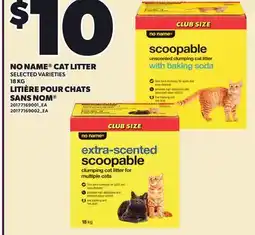 Independent Grocer NO NAME CAT LITTER, 18 KG offer