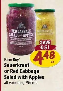 Farm Boy Farm Boy Sauerkraut or Red Cabbage Salad with Apples offer