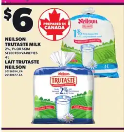 Independent Grocer NEILSON TRUTASTE MILK 2%, 1% OR SKIM, 4 L offer
