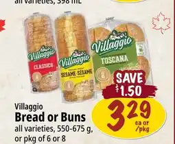 Farm Boy Villaggio Bread or Buns offer