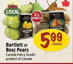 Farm Boy Bartlett or Bosc Pears offer
