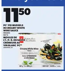 Independent Grocer PC PEI MUSSELS IN CREAMY WHITE WINE SAUCE, 907 G offer