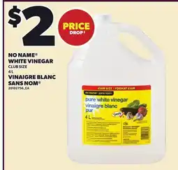 Independent Grocer NO NAME WHITE VINEGAR, 4 L offer