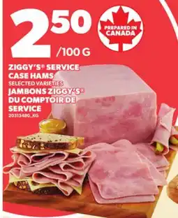 Independent Grocer ZIGGY'S SERVICE CASE HAMS offer