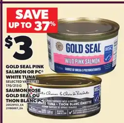 Independent Grocer GOLD SEAL PINK SALMON OR PC WHITE TUNA, 170/213 G offer