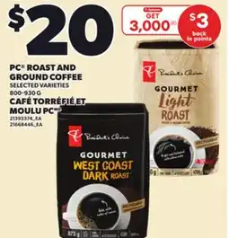 Independent Grocer PC ROAST AND GROUND COFFEE, 800-930 G offer