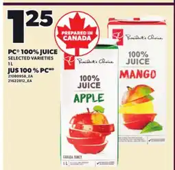 Independent Grocer PC 100% JUICE offer
