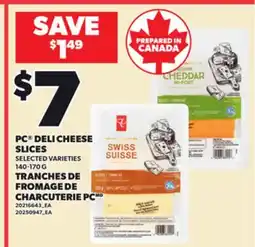 Independent Grocer PC DELI CHEESE SLICES, 140-170 G offer