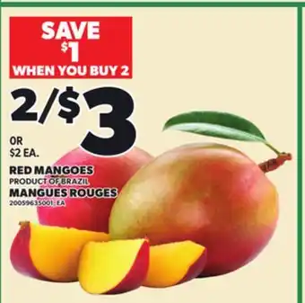 Independent Grocer RED MANGOES offer