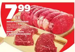 Independent Grocer INSIDE ROUND STEAK offer