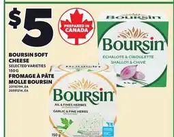 Independent Grocer BOURSIN SOFT CHEESE, 150 G offer
