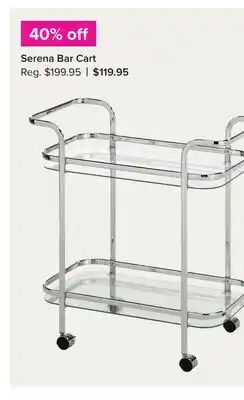 Linen Chest Serena Bar Cart offer