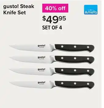 Linen Chest Steak Knife Set offer