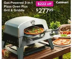 Linen Chest Gas-Powered 3-in-1 Pizza Oven Plus Grill & Griddle offer
